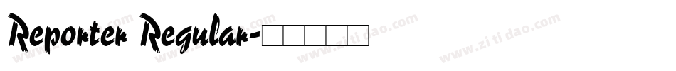 Reporter Regular字体转换